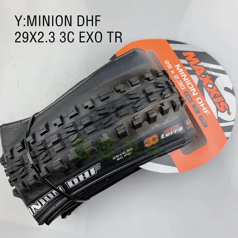 MAXXIS шины для велосипеда 29*2,3-2,4-2,5-2,6 бескамерные готовые TR 29*2,4 29*2,6 шины для горного велосипеда Складные шины MINION DHF DHR 29*2,5 - Цвет: DHF 29X2.3 3CEXOTR