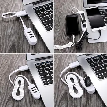 

Splitter External Extension Cable 3 Port Multi USB Hub 5V Splitter External Extension Cable For USB Devices Computer Cable