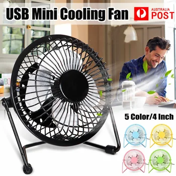 

Summer Portable Mini Fan 4 inch Fans For Home OfficeDesk Desk Travel USB Rechargeable Fan Mini Portable Desktop Fan Desktop