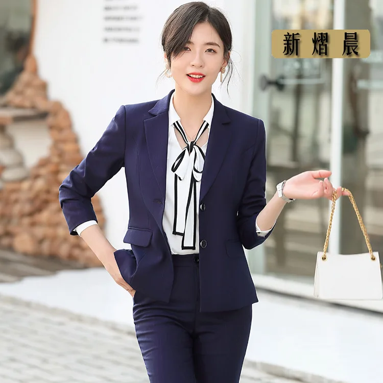 

2019 New Style Wear Fashion Suit WOMEN'S Suit Work Clothes Ol Elegant Suit Formal Wear WOMEN'S Suit