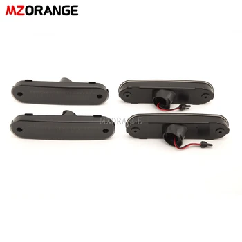 

Smoked LED Side Marker Turn Signal Lamp for Mazda NA NB Miata Mx-5 Fender Light Amber&Red Driver Corner Park Lamp 4pcs