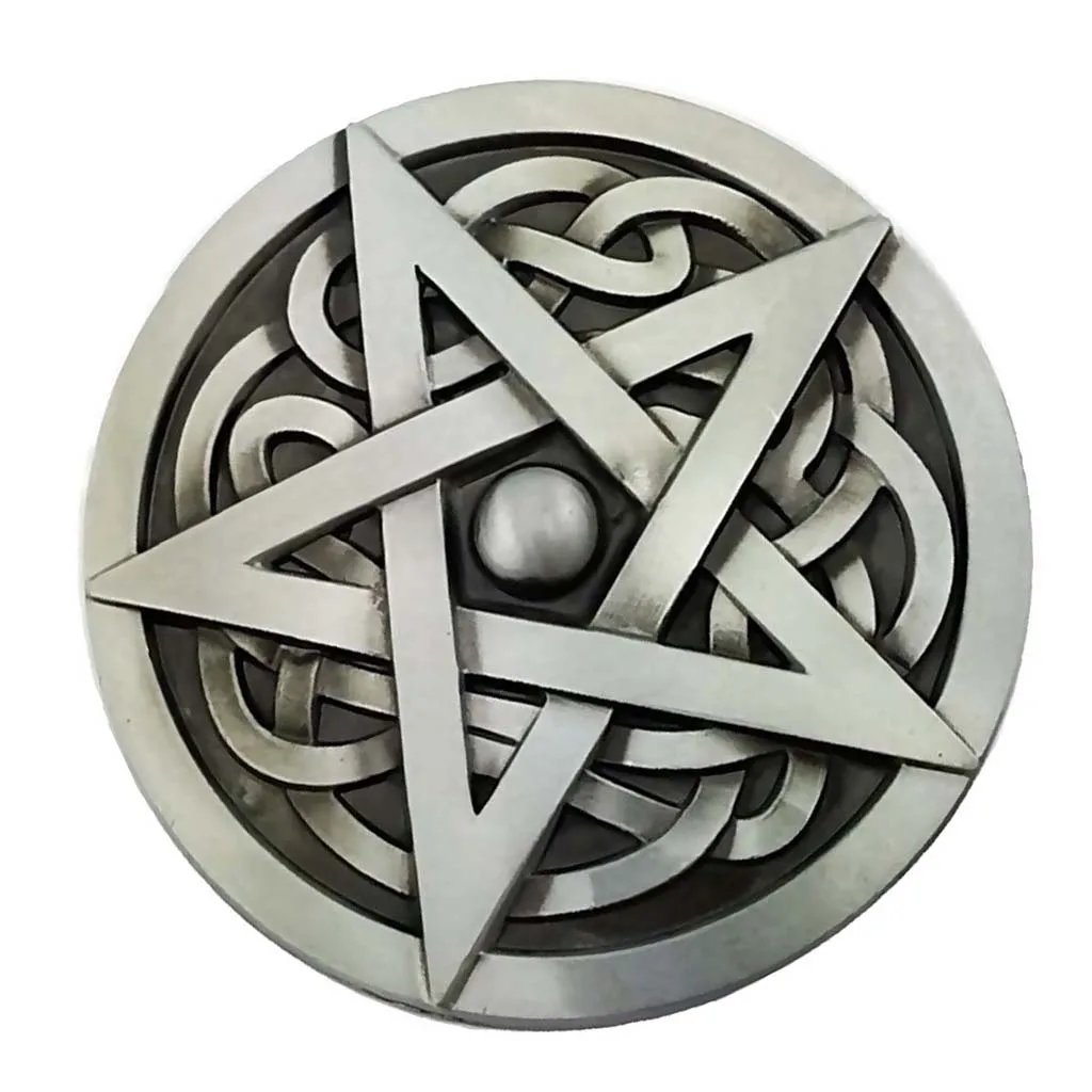 Zinc Alloy Belt Buckle Novelty Western Hexagram Fashion Clothing Jeans Jewelry for Boys Mens