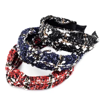 

Hair Bands Europe And America Autumn And Winter Fabric Large Rims Sequin Headband Women's Retro Hair Accessories