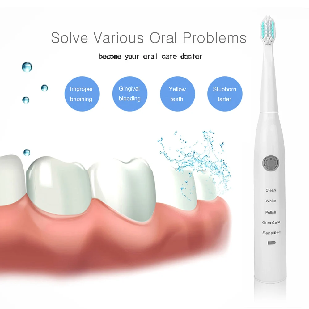 Powerful Ultrasonic Sonic Electric Toothbrush USB Charge Rechargeable Tooth Brushes Washable Electronic Whitening Teeth Brush Powerful Ultrasonic Sonic Electric Toothbrush USB Charge Rechargeable Tooth Brushes Washable Electronic Whitening Teeth Brush
