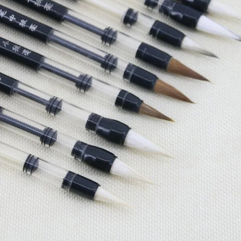 6Pcs/Set brush PEN water art calligraphy Brush hand writing WATER COLOR Pen Drawing Pen Stationery Office Supplies washable watercolor pen,watercolor pen