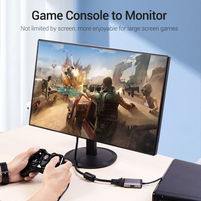 Vention HDMI to HDMI VGA Adapter 4K HDMI Converter HDMI VGA Cable for Laptop PC HDTV PS4 Monitor Projector HDMI to VGA Converter