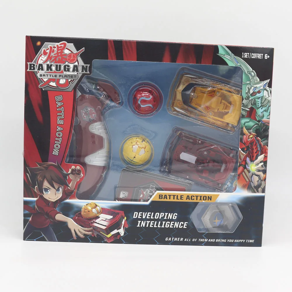 TAKARA TOMY BAKUGAN битва планета игрушки мяч Bakucore Spining Топ поединок игры игрушки драконид Brawlers стартовый пакет для детей - Цвет: handle2car2ball