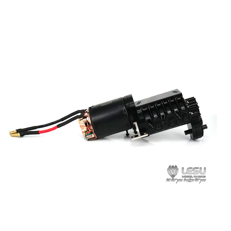 LESU металлическая коробка передач 3 скорости с мотором 1/14 TAMIYA RC тягач