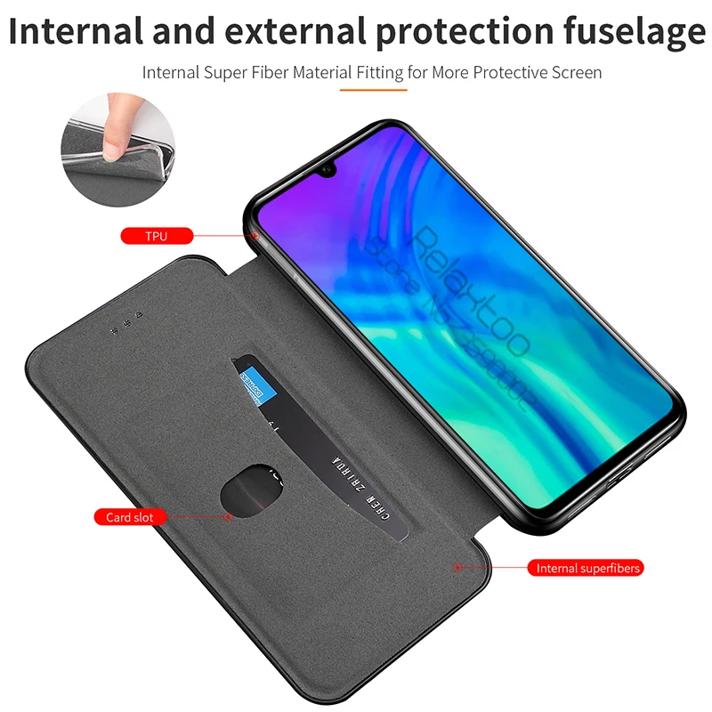 silicone case for huawei phone Leather flip case For huawei nova 5T p30 Pro p20 lite wallet stand phone cover on honor 10 light honer 20 10i P smart 2019 coque pu case for huawei