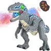 Spray Dinosaur Kids Pet Remote Control Toys Walking Tyrannosaurus Animal Model Color Light Sounds Children Gift 2