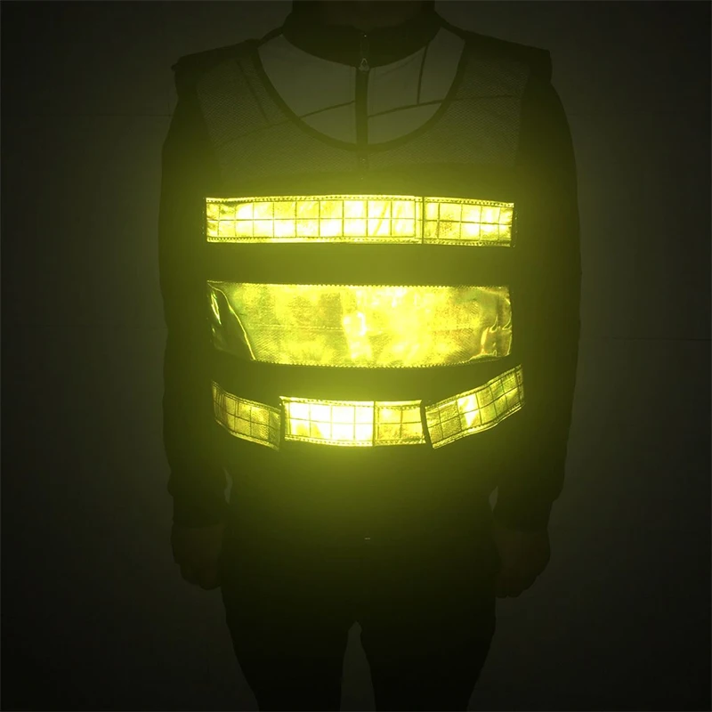 Security Visibility Reflective Vest Construction Traffic Cycling Wear Reflective Safety Clothing Motorcycle Jacket