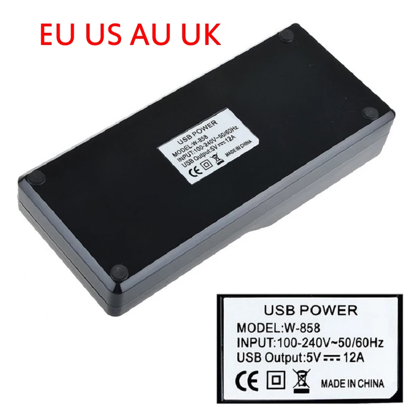 USB зарядное устройство для samsung Xiaomi EU US UK AU Plug Quick Hub зарядное устройство, 12 портов 5 В выход Макс 3.5A Multipe USB настольное зарядное устройство