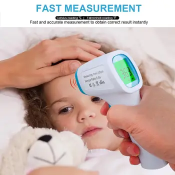 

Forehead Thermometer Non Contact Infrared Thermometer Body Temperature Fever Digital Measure Tool for Baby Adult