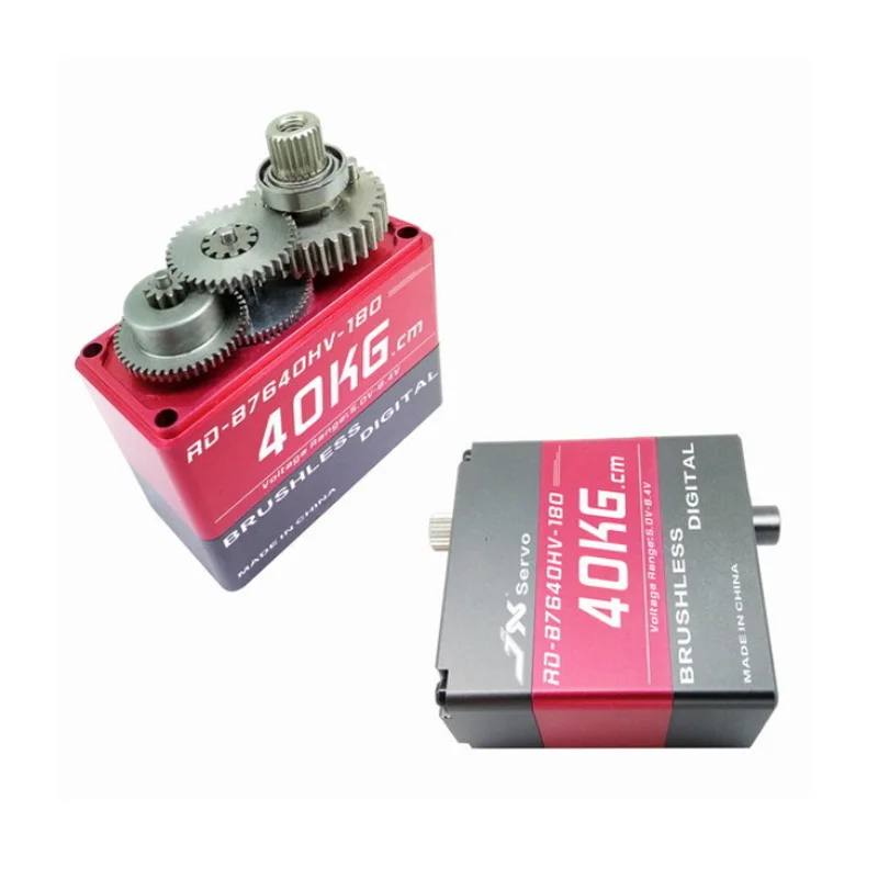 JX сервопривод RD-B7640HV-180 40кг. См 180 градусов бесщеточный полный CNC алюминиевые корпуса и структура механическая рука робота Rc робот сервопривод