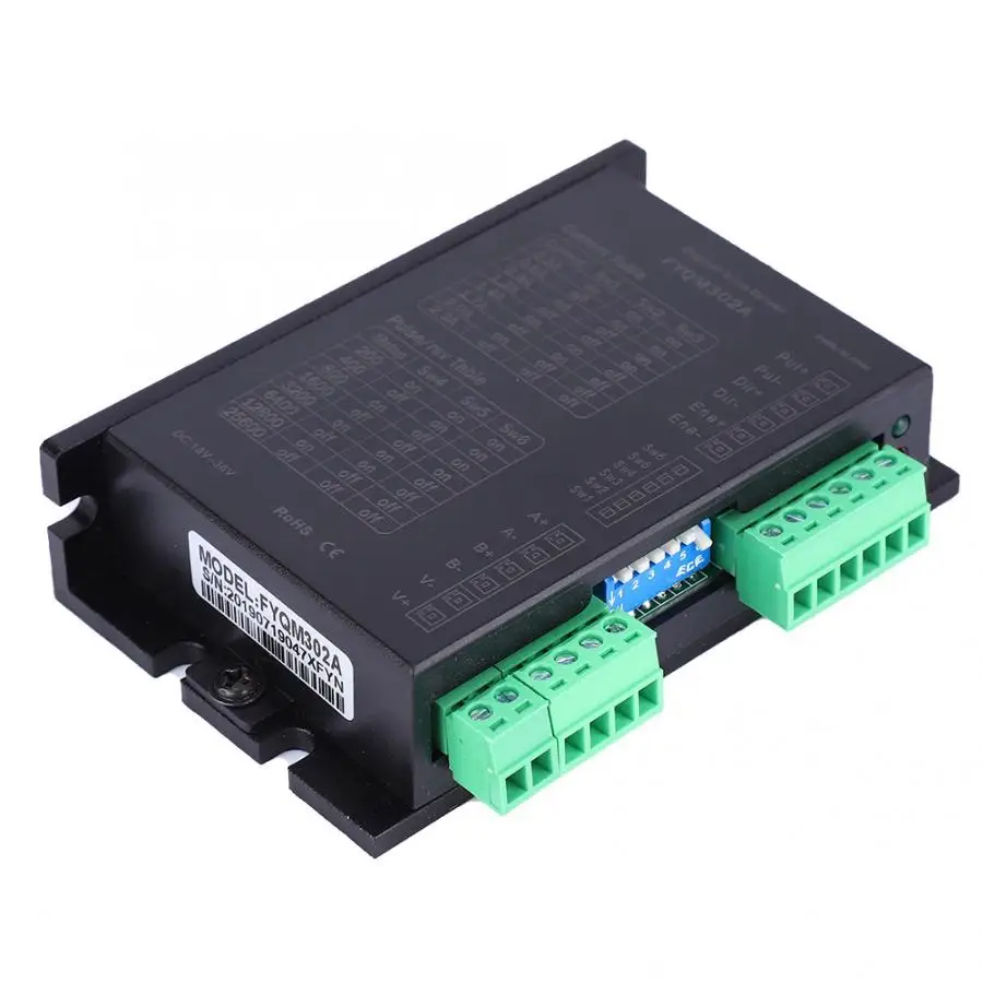 

Stepper Motor Driver Nema 8 11 14 16 17 Stepper Motor Driver DC18-36V 0.3-2.3A for 20 28 35 39 42 Motor Digital Stepper