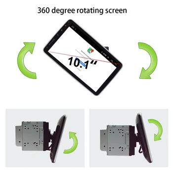 

10.1 Inch Android 9.1 Car Multimedia Player 2Din Radio with Up Down Rotation Adjustable Sn Wifi Bluetooth GPS Player
