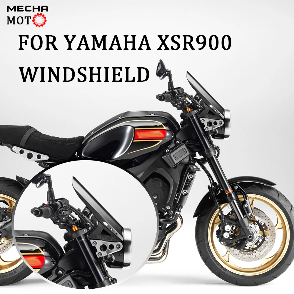 

Для лобового стекла YAMAHA XSR 900 XSR900 2015-2020 Pantalla moto мотоциклетные парабрисы мотоциклетные черные высококачественные CNC металлический отражатель