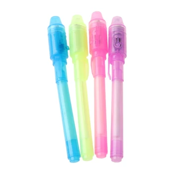 

Invisible Pen with UV Light Secret Message Pens Pack of 4 more colorful