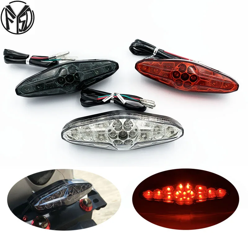 

Универсальный светодиодный задний фонарь, стоп-сигнал для Harley, Honda, Yamaha, Ducati, Suzuki, Kawasaki, BMW, ATV, велосипедов, скутеров, мотоциклов