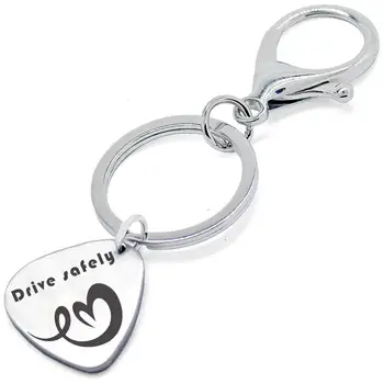 

Personalized key Custom keychain can be engraved text anti-lost Square titanium steel key Sports customizable gift