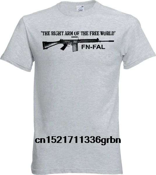 Мужская футболка FN FAL The Rifle of Free World 308 Nato British L1A1 t-shirt wo Men |