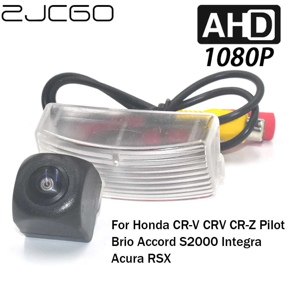 Macchina Fotografica Di Parcheggio Ahd 1080P Di Sostegno Inverso Di Retrovisione Dell'Automobile Di Zjcgo Per Honda Cr-V Crv Cr-Z Accordo Pilota S2000