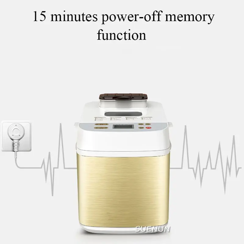 Automatic Electric Bread Maker Intelligent Fruit Bread Cake Baking Machine Toast Breadmaker Yogurt Fermenter Dough Mixer bread machine