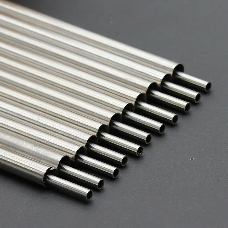 Size Varied OD4/5/6/7/8~13mm ID1/2/3/4/5/6/7/8/9/10/11/12mm 250mm Length 304 Stainless Steel Capillary Tube Pipe Silver