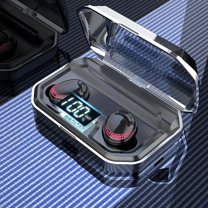 TWISTER.CK TWS Bluetooth V5.0 HIFI беспроводные наушники 8D стерео спортивные наушники гарнитура с зарядным устройством