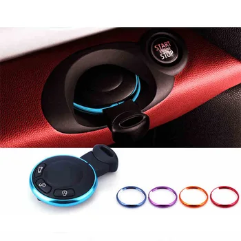 

Car Styling Keying Key chain Aluminum Alloy Fob Ring Rim Trim Cover for Mini Cooper JCW R61 R55 R56 R57 R58 R59 R60 Countryman