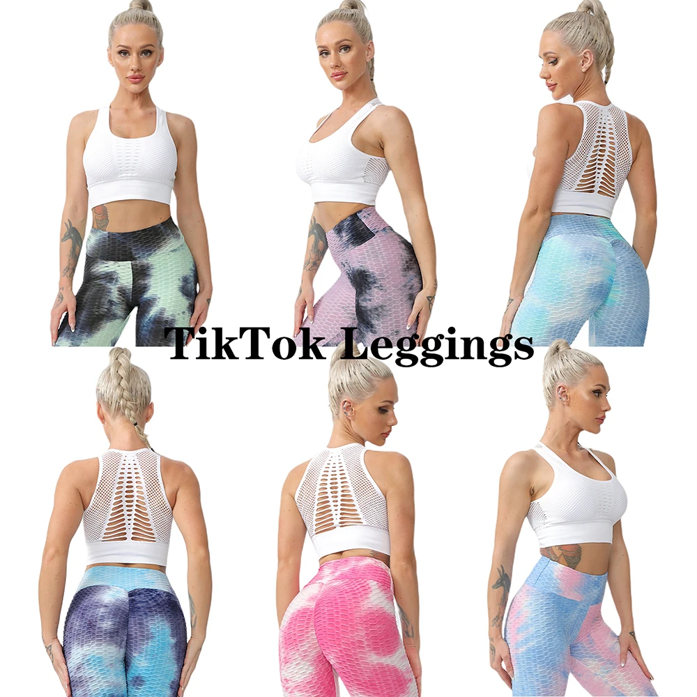 Women's Leggings High Waist TIK tok Tummy Control Butt Lift Workout Sport Tights Yoga Pants For Fitness