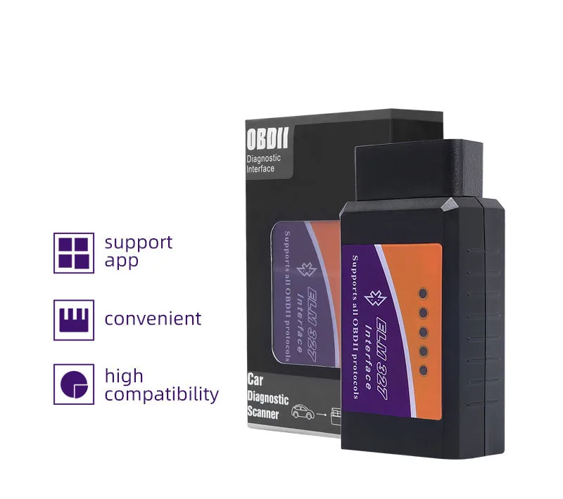 Car diagnostic tool elm wifi /Bluetooth code reader obd2 car scanner for Android iOS car tools