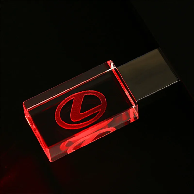JASTER lexus kristal+ металлический USB флеш-накопитель, флешка, 4 ГБ, 8 ГБ, 16 ГБ, 32 ГБ, 64 ГБ, 128 ГБ, внешняя карта памяти, u-диск - Цвет: Red