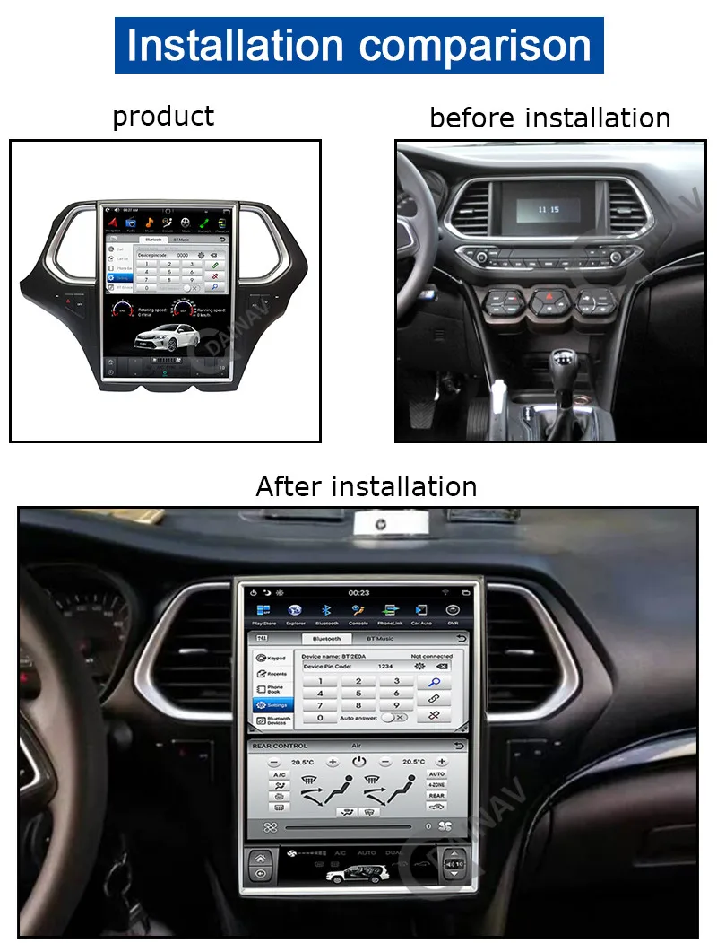 Tesla стиль Автомобильный мультимедийный DVD плеер для GAC Trumpchi GS4 вертикальный экран