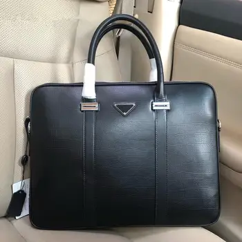 

2020 new style business briefcase men's high-quality leather handbags men's laptop clutches men's messenger bags