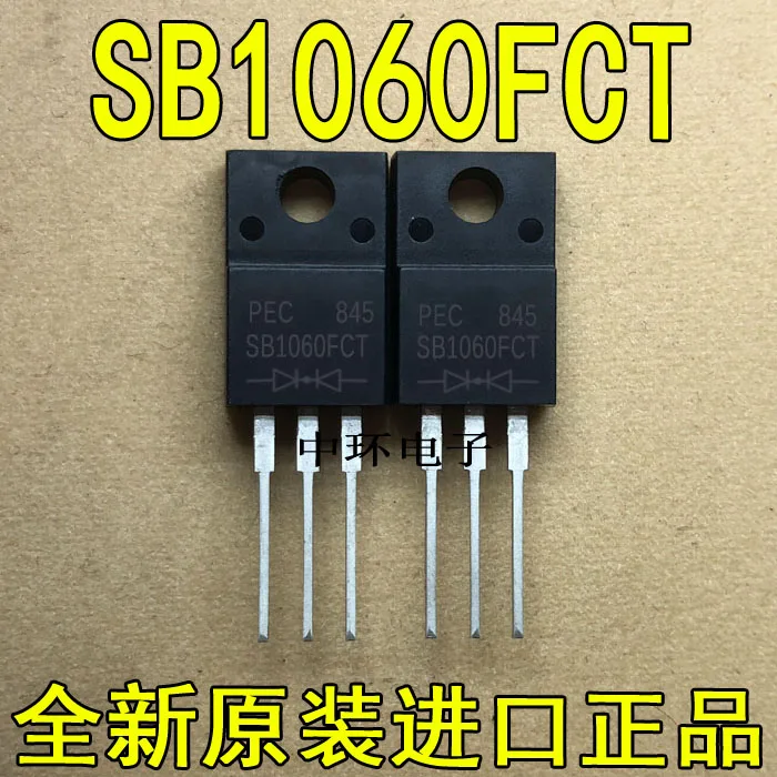 10 шт./лот SB1060FCT TO-220F 10A 60 V/10 шт./лот