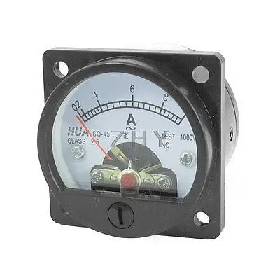 

AC 0-10A Zero Setting Dial Panel Square Analog Ampere Meter Amperemeter