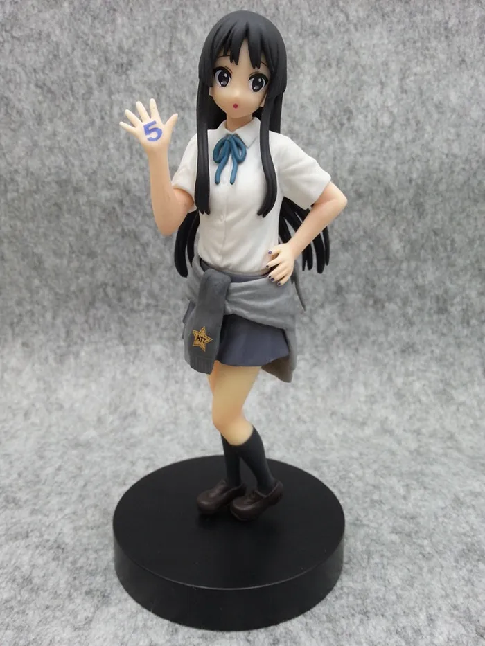18 см аниме фигурка K-ON 5th юбилей Адзуса Накано тайнака ритсу Kotobuki Tsumugi Акияма Мио ПВХ Модель Коллекция кукла