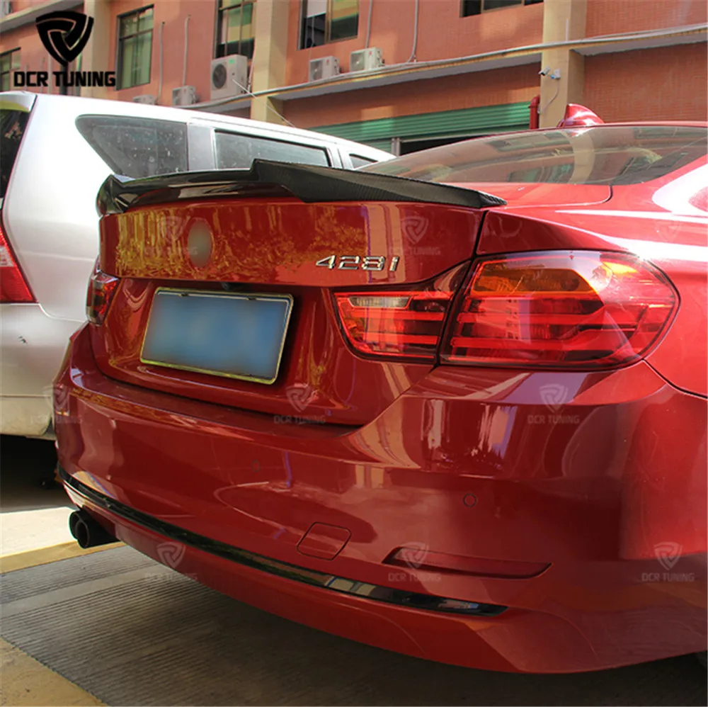 Carbon Fiber Rear Trunk Spoiler M4 Style For BMW F32 4 Series 420i 428i 430i 2 Door Coupe F32 2014 2015-UP