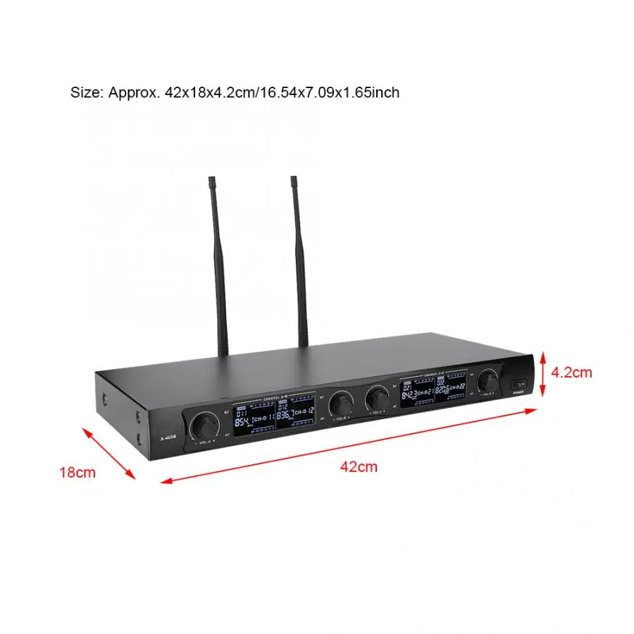 Микрофон конференц-связи 4 канала Mic Kit Профессиональный XLR аудио выход автоматическое отключение шума снижение высокой защиты от помех