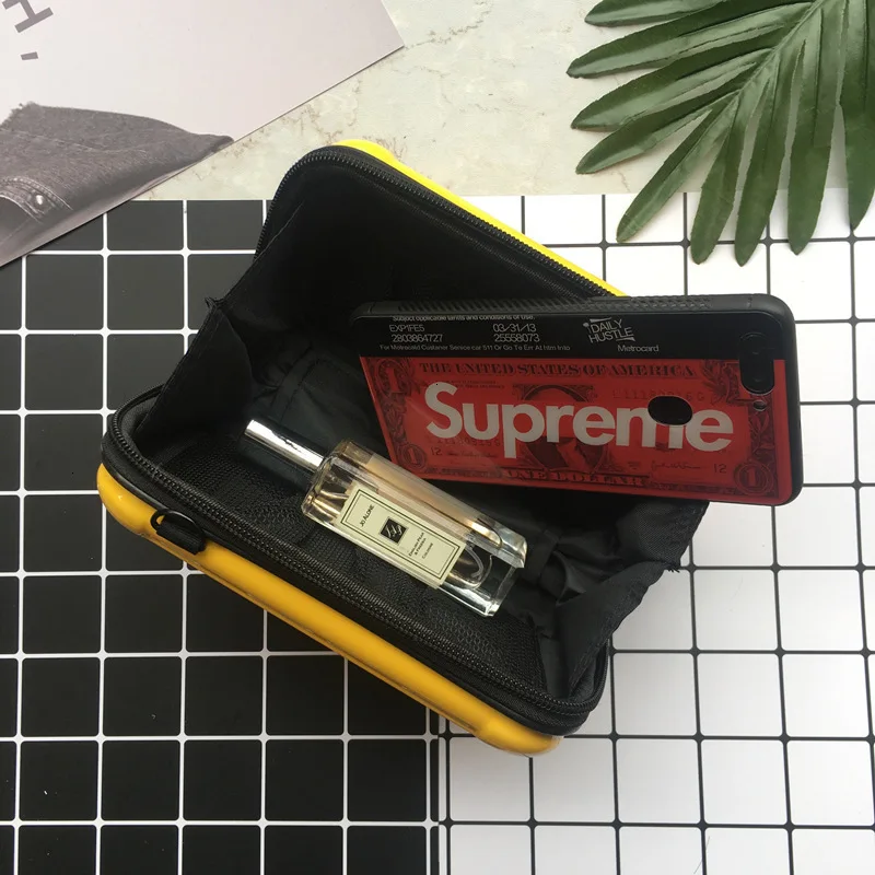 PVC Small Girl Shoulder Cosmetic Box Toiletry Bag Make Up Case Travel Organizer Functional Bags Cases Makeup Kit Koffer