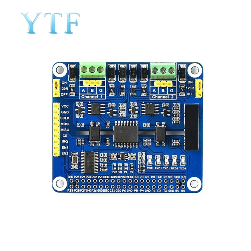 Raspberry Pi-channel isolator plate Тип RS485 плата модуля расширения SC16IS752/SP3485