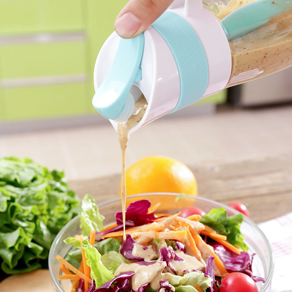 Multifunctional Salad Dressing Mixer Sauce Cream Squeeze Dispenser Container