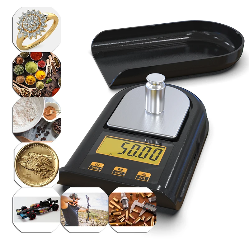 Q81c Milligram Scale W/ 50g Calibration Weight Mini Digital Pocket Scale  Grams Ounces - Weighing Scales - AliExpress