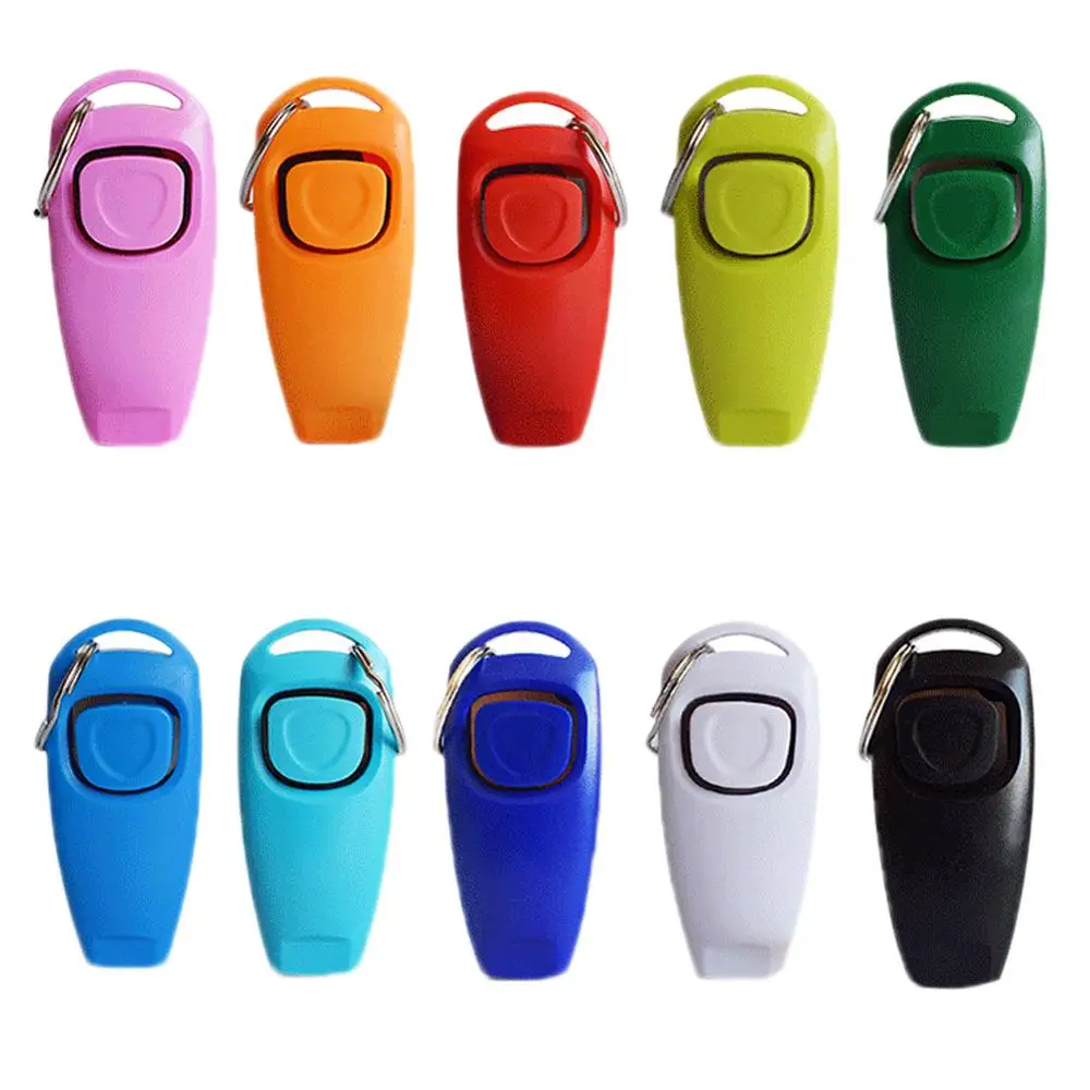 Pet Dog Whistle And Clicker Puppy Stop Barking Training Aid Tool Clicker Portable Trainer Pet Products Supplies 1 Pc dog whistle,dog trainer,dog clicker