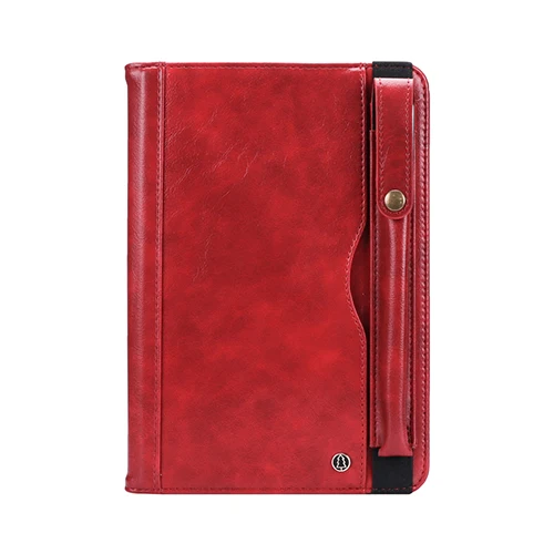 Red Полный Чехол из искусственной кожи для Ipad Mini 1 2 3, для iPad mini 4, смарт-чехол, противоударный флип-чехол с держателем для ручки, защита - Цвет: Red