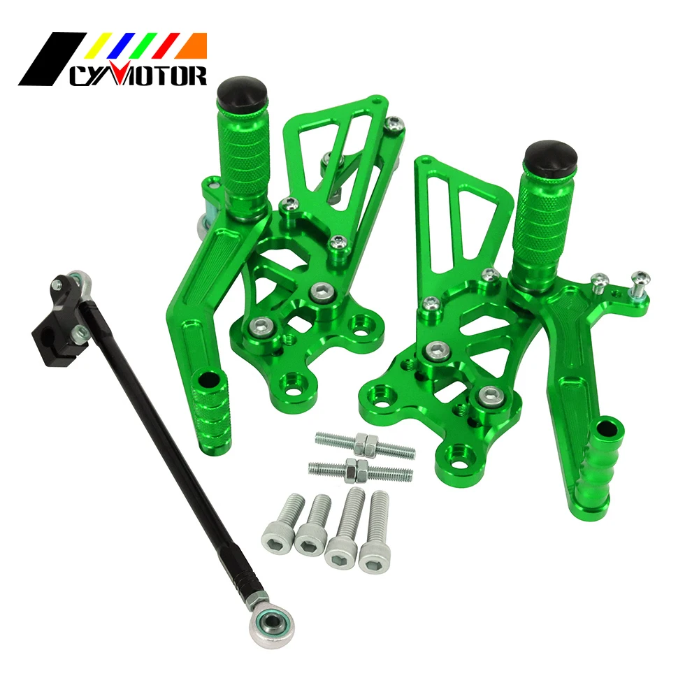 Мотоцикл с ЧПУ Регулируемые подножки для KAWASAKI ZX14R ZX-14R ZX 14R ABS 2012 2013 для детей возрастом 12, 13, 14, 15, 16 лет
