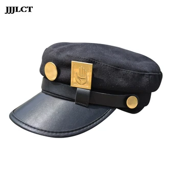 

Anime Jojo's Bizarre Adventure Jotaro Cucho Joseph Army Military Jojo Hat Hat + Cosplay Costume Animation