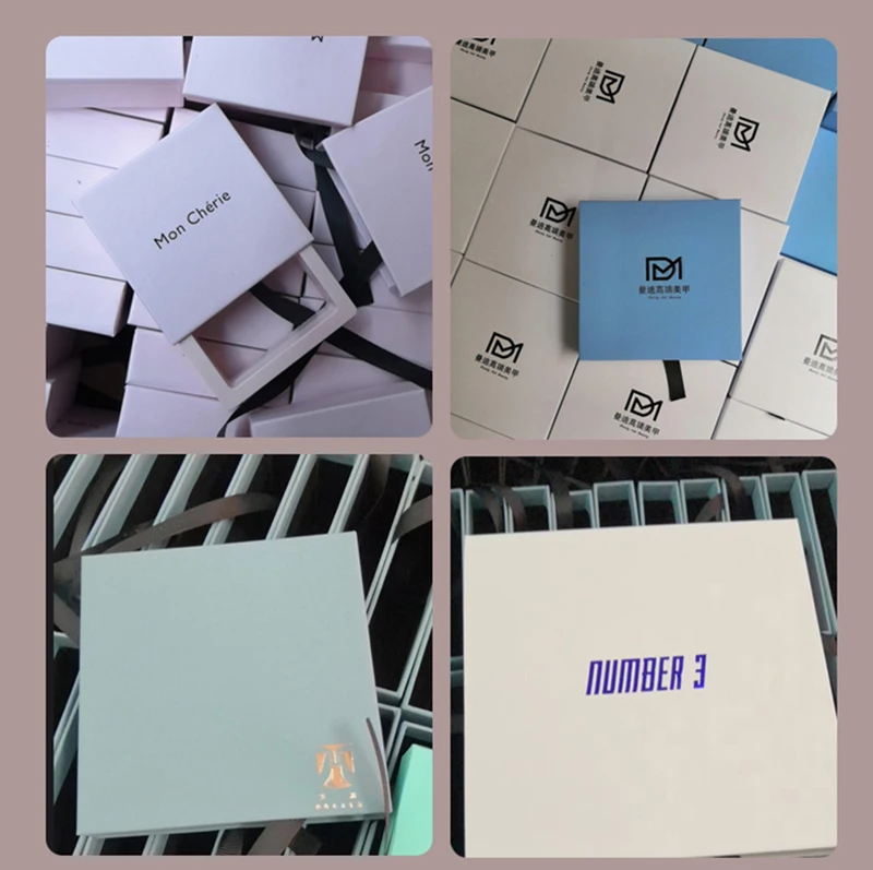 24Pcst Pink Paper Transparent Container Drawer Box Jewelry Display Gifts Weddding Ring Brooch Necklace Party Holder Packaging