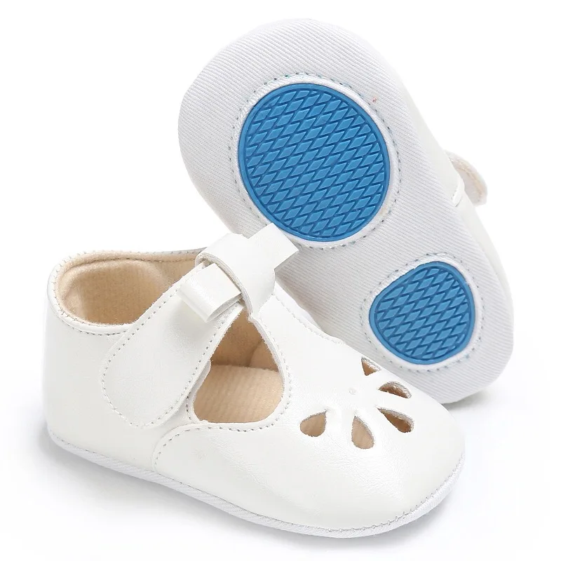 2020 Retro Newborn Infant Baby Girls Sandals Prewalker Non-slip Hollow Princess Summer New PU Leather Shoes 0-18M